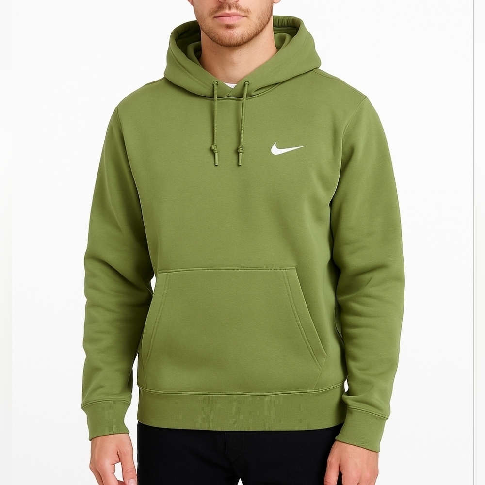 Nike Sportwear Club Fleece Green Pullover Hoodie Hoodie